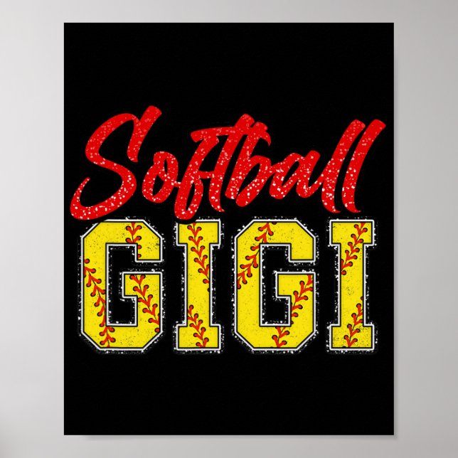 Affiche Gigi Retro Super Loud Fier Sport Jeu Catcher (Devant)