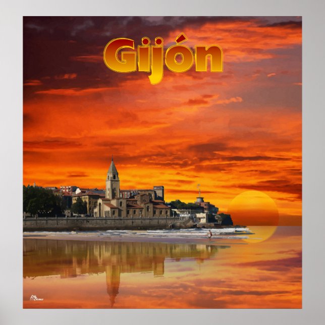 Affiche Gijón (Devant)