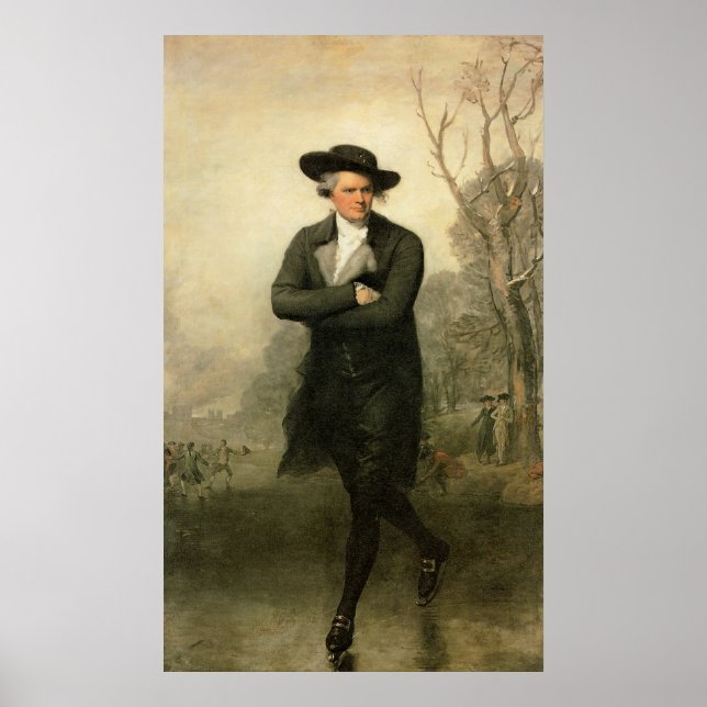 Affiche Gilbert Stuart Le Patineur William Grant Portrait (Devant)