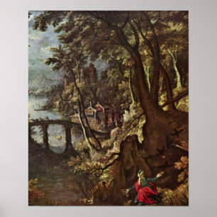 Affiche Gillis van Coninxloo - Elijah est nourrie par des 