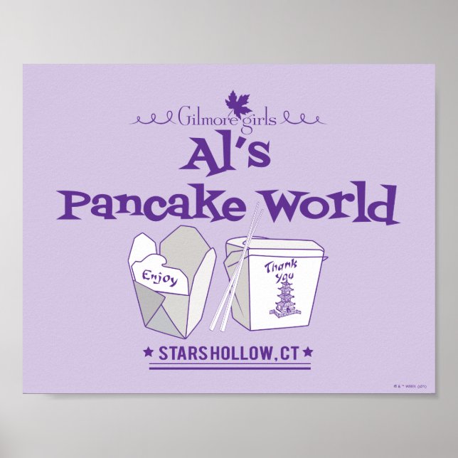 Affiche Gilmore Girls | Al's Pancake World (Devant)
