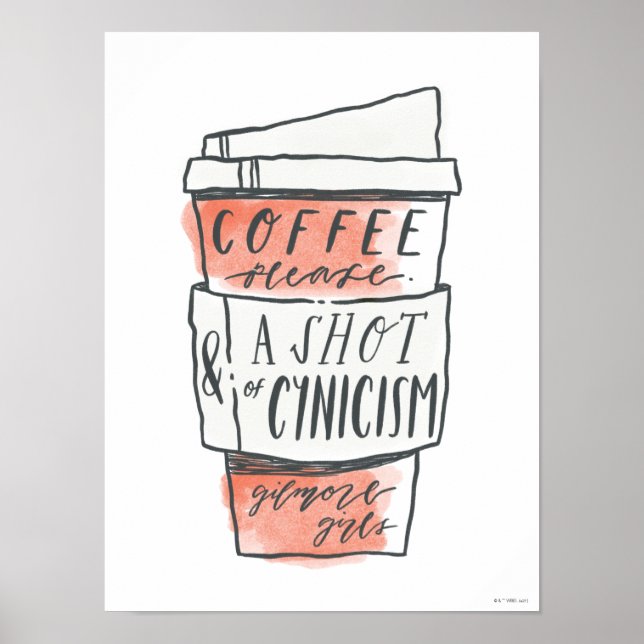 Affiche Gilmore Girls | Coffee Please (Devant)