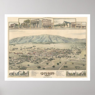Affiche Gilroy : Le comté de Santa Clara la Californie