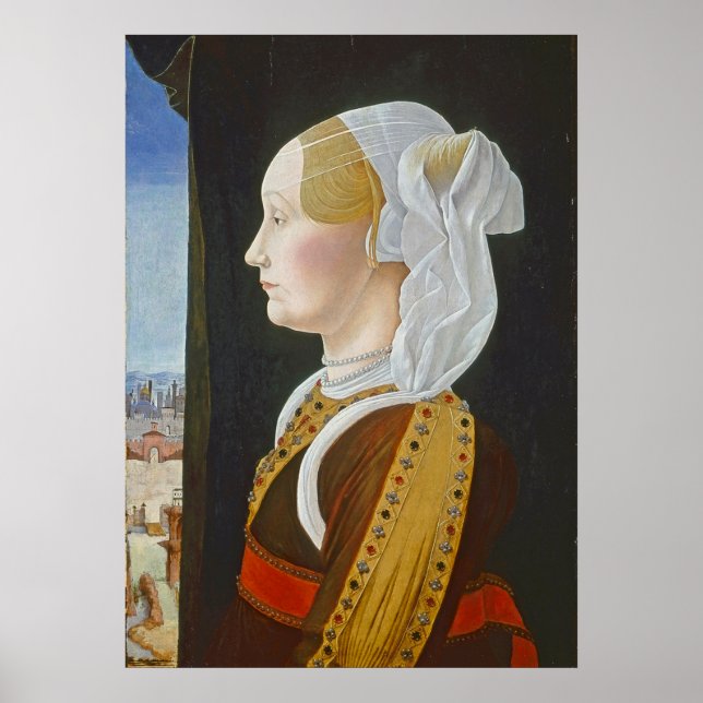 Affiche Ginevra Bentivoglio, c. 1474 - 77 (Devant)
