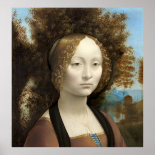 Affiche Ginevra de' Benci Leonardo da Vinci