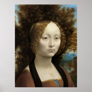 Affiche Ginevra de' Benci par Léonard de Vinci