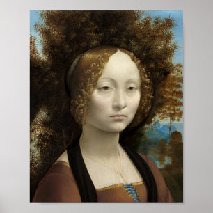 Affiche Ginevra de' Benci par Leonardo Da Vinci