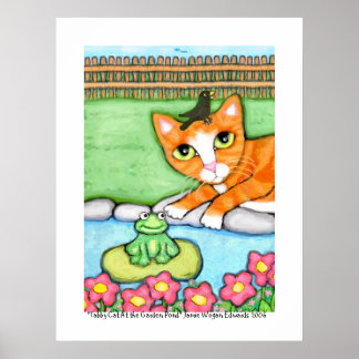 Affiche Gingembre Tabby Chat Par L'Étang