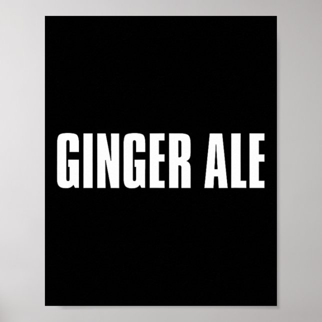 Affiche Ginger Ale Thanksgiving Costume Funny Drinks And B (Devant)