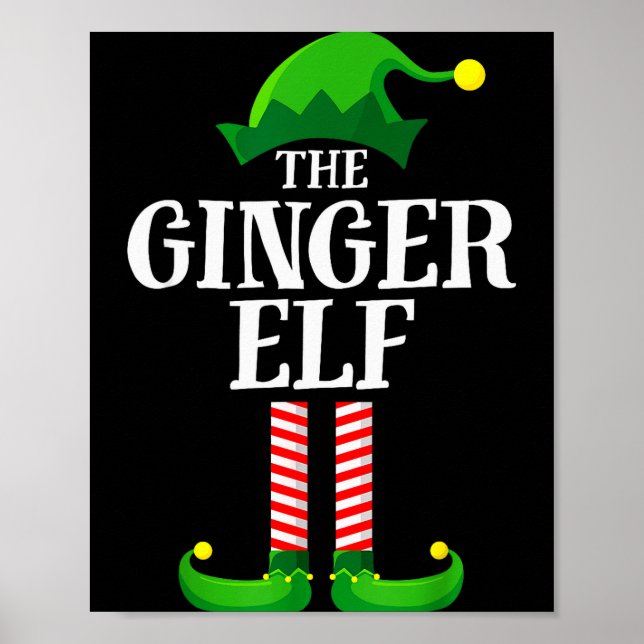 Affiche Ginger Elf Matching Family Group Christmas Party P (Devant)