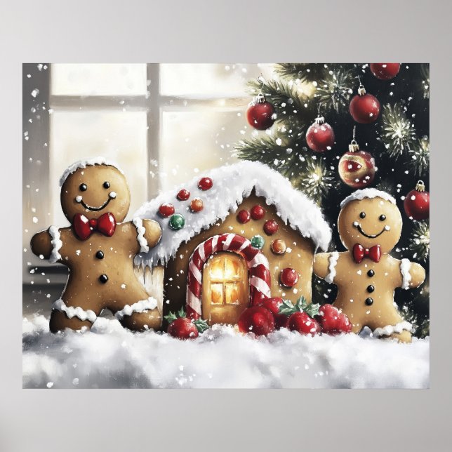 Affiche Gingerbread Christmas Wall Art (Devant)