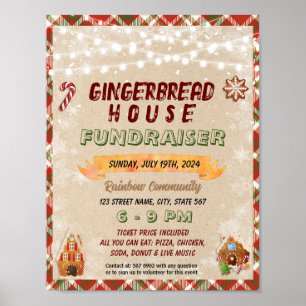 Affiche Gingerbread House Concours école modèle