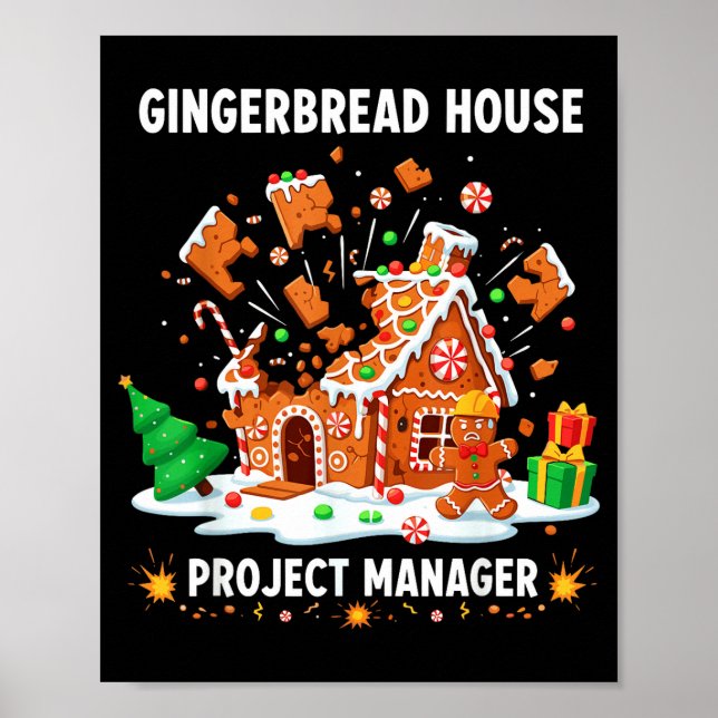Affiche Gingerbread Man Costume, Gingerbread House Project (Devant)