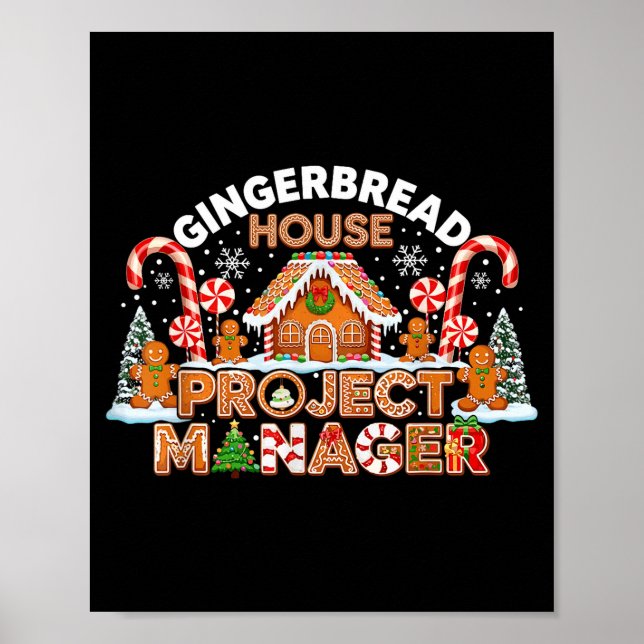 Affiche Gingerbread Man Costume, Gingerbread House Project (Devant)
