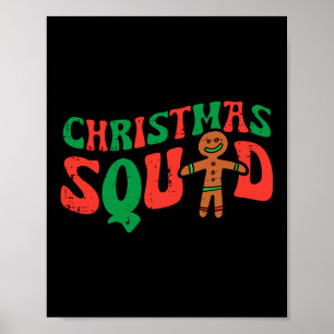 Affiche Gingerpain d'épice de Noël Xmas Family Crew Men W