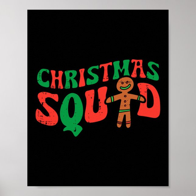 Affiche Gingerpain d'épice de Noël Xmas Family Crew Men W (Devant)
