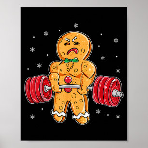 Affiche Gingershred Drôle Bonhomme en pain d'épices Gymnas