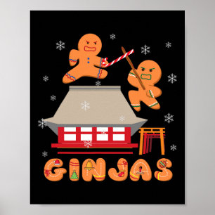 Affiche Ginja Ninja Ginjas Gingerpain Ninjas Christmas Gi