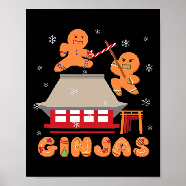 Affiche Ginja Ninja Ginjas Gingerpain Ninjas Christmas Gi (Devant)