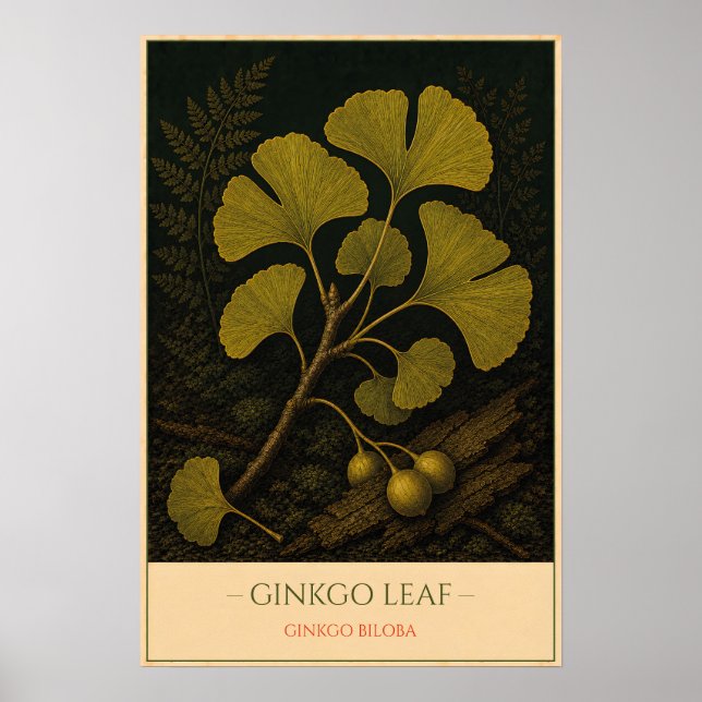 Affiche Ginkgo Leaf (Devant)