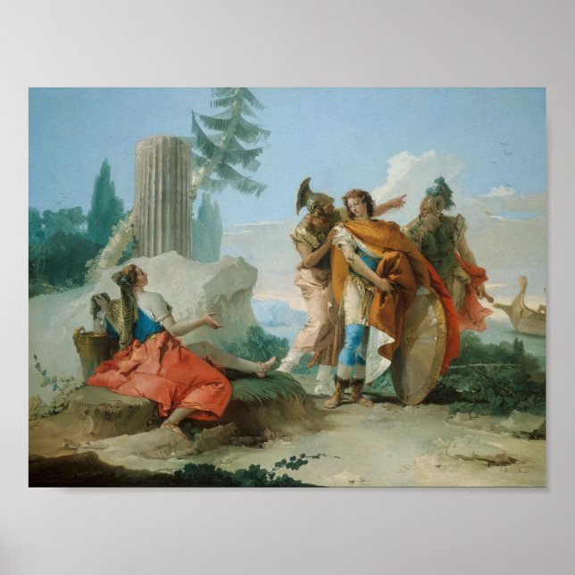 Affiche Giovanni Battista Tiepolo - Armida Abandonné (Devant)