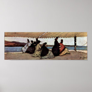 Affiche Giovanni Fattori - le rotunda de Palmieri