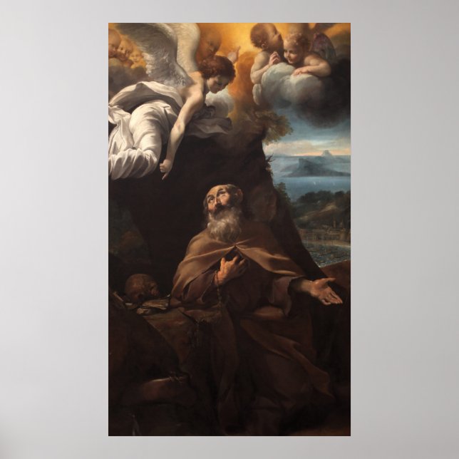 Affiche Giovanni Lanfranco - St Conrad Confalonieri - 1618 (Devant)