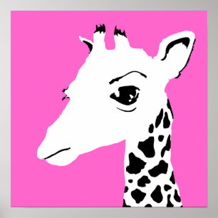 Affiche girafe