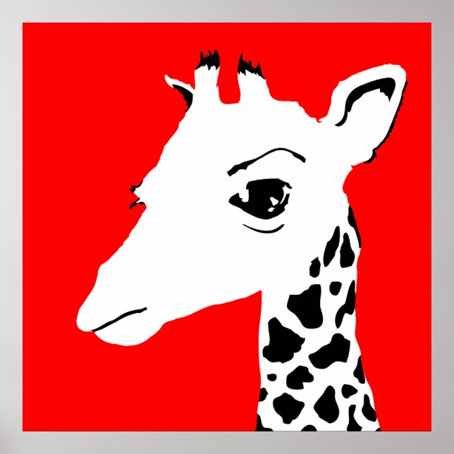 Affiche girafe (Devant)