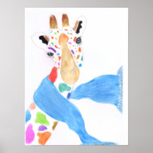 Girafe colorée