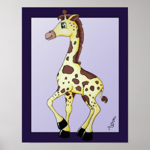 Affiche Girafe Ginger