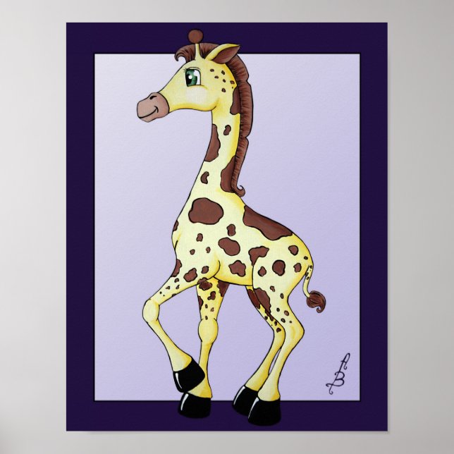 Affiche Girafe Ginger (Devant)