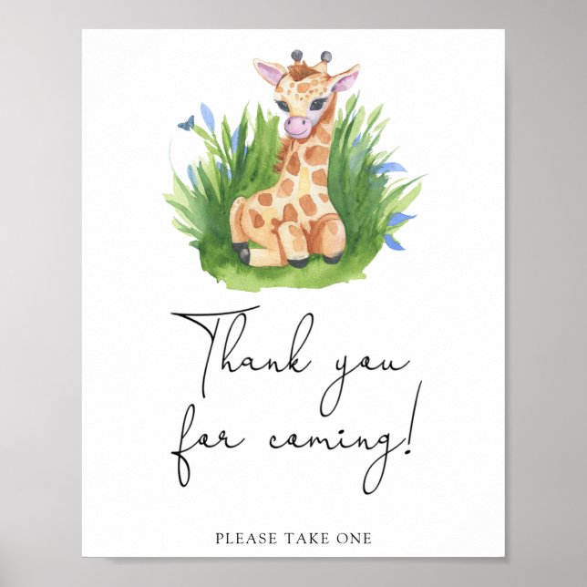 Affiche Girafe \ Merci d'être venu (Devant)