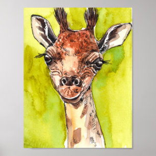 Affiche Giraffe