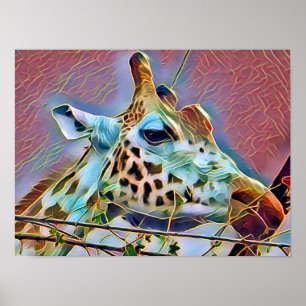 AFFICHE GIRAFFE