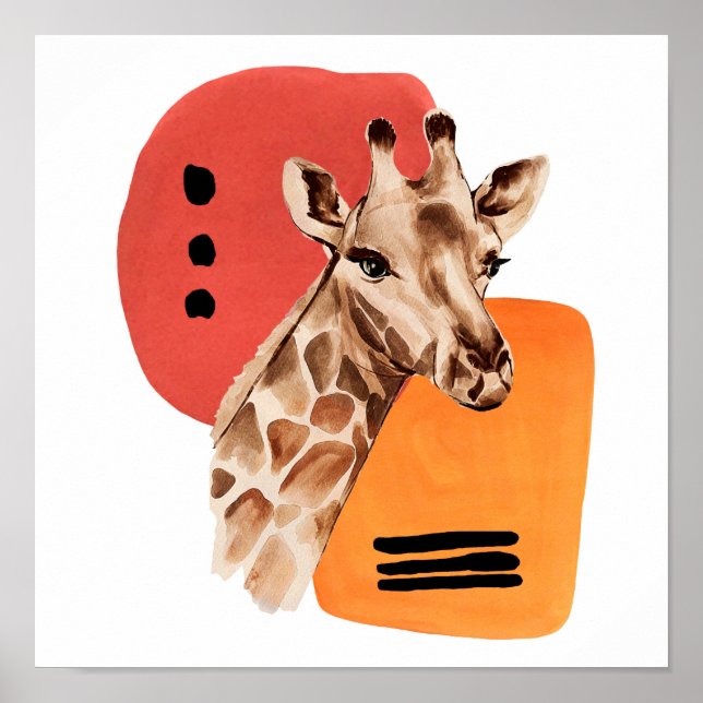 Affiche Giraffe africaine (Devant)