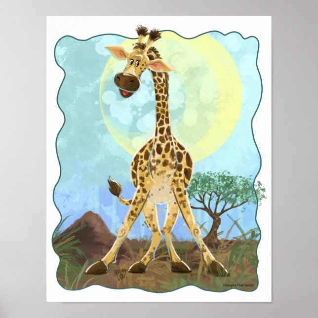 Affiche Giraffe de la Parade Animale (Devant)