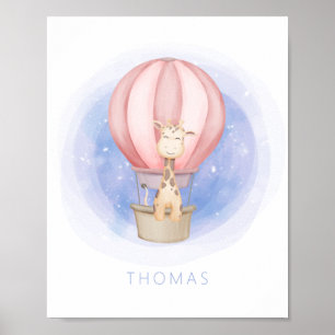 Affiche Giraffe Dream Whimsical Nursery Wall Art