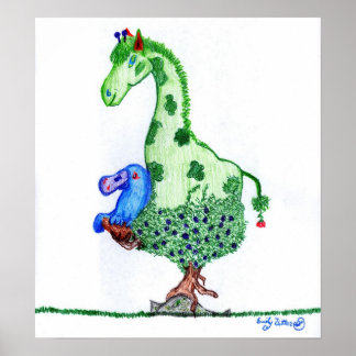 Affiche Giraffe et Platypus