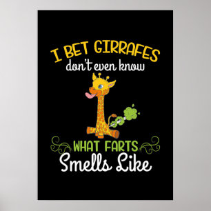 Affiche Giraffe Lover Giraffe Ce Qui Pense Comme