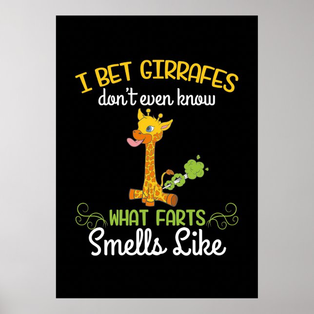 Affiche Giraffe Lover Giraffe Ce Qui Pense Comme (Devant)
