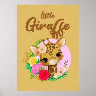 Affiche Giraffe Lover Giraffes Afrique