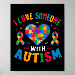 Affiche Giraffe Sensibilisation sur l'autisme J'Aime Quelq