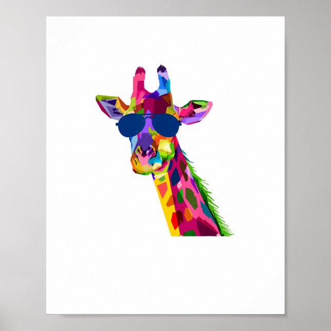 Affiche Giraffe Zoo Keeper Safari Animal Giraffe (Devant)