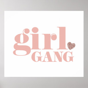 Affiche Girl Gang Types d'amis Groupes Lady Friendships