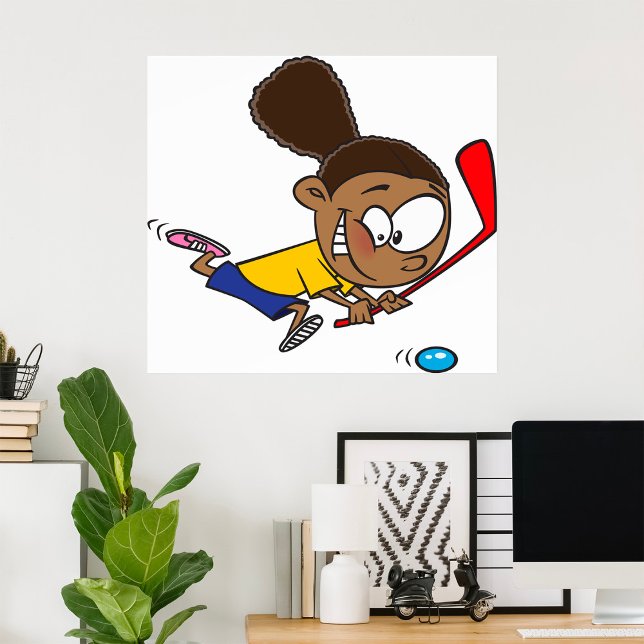 Affiche Girl Hockey Player (Créateur téléchargé)