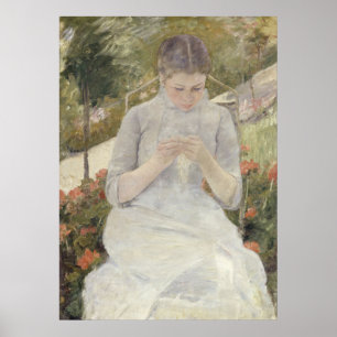 Affiche Girl in the Garden par Mary Cassatt