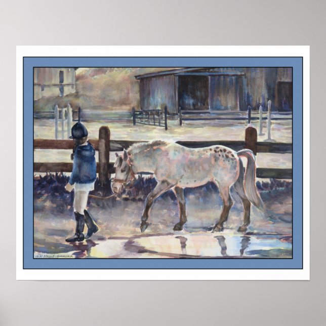 Affiche Girl Leading Her Pony Artwork (Devant)