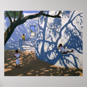 Affiche Girl on a Swing India 2000