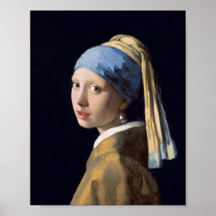 Affiche Girl with the Pearl Earring par Johannes Vermeer
